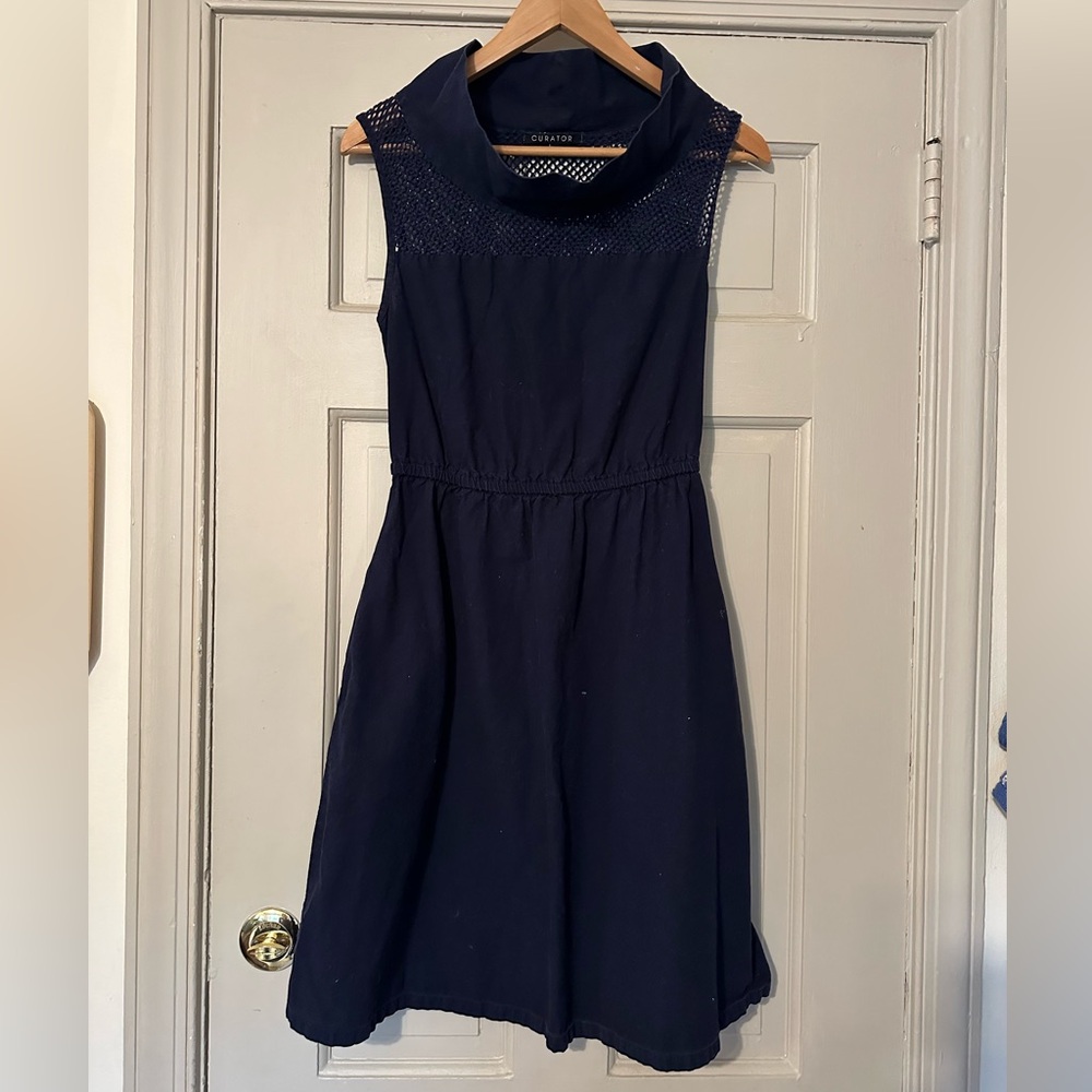100% organic cotton, navy dress from Curator